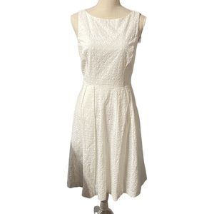 NWT Eva Mendes NY&C Sleeveless White Midi Dress Womens 4 Bride Bridal Shower